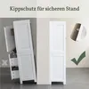 Yaheetech Badschrank Badezimmerschrank mit 2 Türen & 2 Produktbild-Vorschau 5