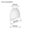 Abażur Activejet Nikita białe szkło 26 x 12 x 12,5 cm Podgląd zdjęcia produktu 2