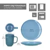 Ritzenhoff Jasper 12tlg Frühstücksset Ozeanblau Steingut Produktbild-Vorschau 6