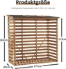M MCombo Holzregal, Outdoor Kaminholzregel mit Rückwand, Produktbild-Vorschau 5