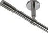 A close-up view of a metal curtain rod with a ceiling mount. Produktbild-Vorschau