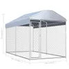 vidaXL Outdoor-Hundezwinger mit Überdachung 382x192x225 cm Produktbild-Vorschau 10