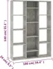 Divisorio/libreria grigio cemento 100x24x140 cm materiale a Anteprima dell’immagine prodotto 9