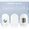 HOMCOM Meuble Colonne Salle de Bain 3 niches Placard Porte Voir les images du produit 10