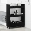 Schmaler Aufbewahrungswagen Schwarz Eichen-Optik Produktbild-Vorschau 4