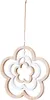 Deko Blume Mobile H35cm Windspiel MDF Holz Natur Weiß Produktbild-Vorschau 1