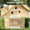 PawHut Entenstall aus Holz Entenhaus mit Kippdach Produktbild-Vorschau 9