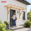 Holz Vordach 120x205 cm Haustürüberdachung Pultdach Produktbild-Vorschau 4
