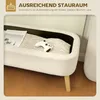 HOMCOM Sitzbank mit Stauraum Polsterbank mit Fleece-Optik, Produktbild-Vorschau 4