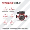 AVANSA 25-4/180 oběhové čerpadlo pro topení 230 V – DN25 Náhled obrázku produktu 3