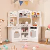 COSTWAY Eck Spielküche Holz, Kinderküche mit Sound & Licht, Produktbild-Vorschau 2