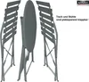 Bistro Set Garnitur 3 tlg. Metall Sitzgruppe Tisch und Produktbild-Vorschau 6