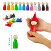 Montessori-Holzspielzeug "Steckpuppen in Tassen" Produktbild-Vorschau 2