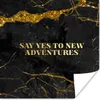 MuchoWow® Poster Abenteuer - Gold - Glitzer - Marmor 75x75 Produktbild-Vorschau 1