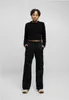 Urban Classics - Damen Short Waffle Pullover - BLACK - 4XL Produktbild-Vorschau 5