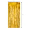 Goldene Partyvorhänge 3er Set – Dekovorhang 250 cm für Geburtstag & Party – Glitzernde Hintergrundde Produktbild-Vorschau