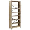vidaXL Bücherregal 7 Böden 80x30x200 cm Massivholz Akazie Produktbild-Vorschau 5
