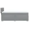 Boxspringbett mit Matratze Hellgrau 100x200 cm Stoff Produktbild-Vorschau 5