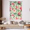 MuchoWow® Wandteppich Wandbehang Blumen - Insekten - Produktbild-Vorschau 2