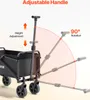 VEVOR Trolley 61x38x46 cm, Chariot de plage, Transporteur Voir les images du produit 3