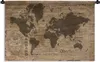 MuchoWow® Wandteppich Wandbehang Weltkarte - Retro - Produktbild-Vorschau 1