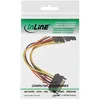 InLine® 29683Y Cavo di alimentazione SATA a Y, da SATA Anteprima dell’immagine prodotto 3