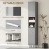 kleankin Badezimmerschrank, Hochschrank mit Verstellbar Produktbild-Vorschau 6