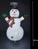 A lit-up snowman decoration against a dark background. Produktbild-Vorschau