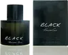A black perfume bottle and its packaging are displayed on a white background. Produktbild-Vorschau
