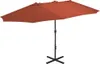 Maison Exclusive - Parasol avec mât en aluminium 460 x 270 Voir les images du produit 1