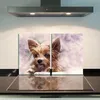 Herdabdeckplatte Glaskeramik 2-Teilig 2x40x52 Tiere Braun Produktbild-Vorschau 11