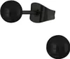 Ohrringe Ohrstecker 316L Chirurgenstahl mit schwarzer Kugel Produktbild-Vorschau 1