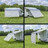 Senkrechtmarkise 9 mm Keder – Seitenwand 430 × 200 cm für Produktbild-Vorschau 3