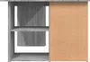 vidaXL Rohový psací stůl Grey Sonoma 145x100x76 cm výrobek Náhled obrázku produktu 7