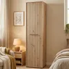 Camerano - Armoire 1 Porte, Chêne Marron Nœuds, 2 Étagères Voir les images du produit 1
