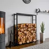 DELUKE® Kaminholzregal innen Metall SATLO - für Feuerholz | Produktbild-Vorschau 3