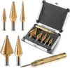 STAHLWERK HSS Stufenbohrer Set 6 Teile mit TiN-Beschichtung Produktbild-Vorschau 1