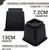 JustValue Meubelverhoger set - Verhoogt met 13 cm - Max. Productafbeelding-voorbeeld 10