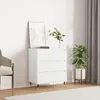vidaXL Sideboard Weiß 60x35x70 cm Holzwerkstoff Produktbild-Vorschau 1