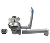 A sink drain and overflow assembly kit against a white background. Produktbild-Vorschau