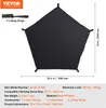 A black climbing dome net is laid out flat on a white background, with dimensions and product information displayed below. Anteprima dell’immagine prodotto