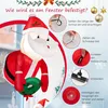 COSTWAY Gonfiabile Babbo Natale dalla finestra, 100CM LED Anteprima dell’immagine prodotto 6