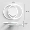 LQWELL Modern LED Deckenleuchte, LED Deckenlampe 40cm, Produktbild-Vorschau 2