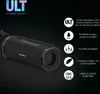 A black Sony ULT Field 1 Bluetooth speaker is shown with marketing text and icons highlighting its features. Voir les images du produit