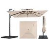 Ombrellone COSTWAY 300x300 cm, ombrellone a braccio Anteprima dell’immagine prodotto 1