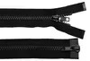 1 Reißverschluss 2-Wege 5mm 65 cm teilbar Autolock Doppelzipper schwarz Produktbild-Vorschau