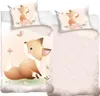 Kinderbettwäsche Fuchs, Blumen & Sterne 135x200 + 80x80 cm, Produktbild-Vorschau 2