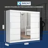 Schwebetürenschrank TOMY, 2-türig Schrank, Weiß, 235 cm Produktbild-Vorschau 7