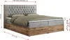 MKS MEBLE Boxspringbett 200x200 mit Bettkasten Eiche, Produktbild-Vorschau 6