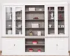 Casa Padrino Landhausstil Bücherschrank Weiß / Braungrau Produktbild-Vorschau 1
